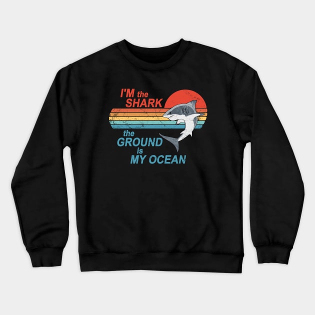 Jiu Jitsu Shark. The ground is my Ocean Crewneck Sweatshirt by NicGrayTees
